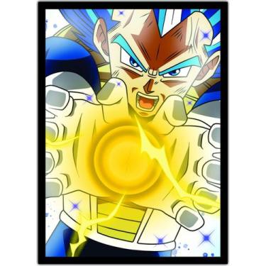 Imagem de Quadro Dragon Ball Vegeta Anime Desenho Com Moldura G015 - Vital Quadr