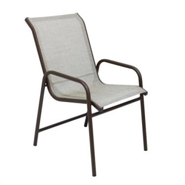 Imagem de Cadeira De Alumínio E Tela Sling Para Área Externa e Varanda - Sarah M