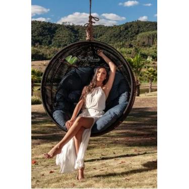 Imagem de Balanço De Jardim Varanda Pergolado Em Corda Náutica Alumini - Sarah M