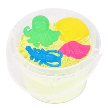 Imagem de Areia Cinética 300 grs Infantil Com Moldes Diversão Infinita - Art Bri