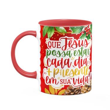 Imagem de JPS INFO, Caneca Natal de Jesus - Mais presente em sua vida - B-red