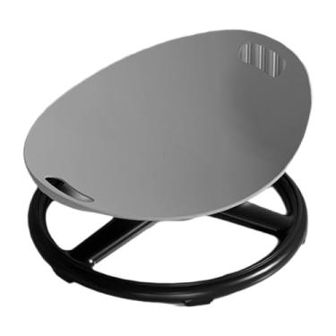 Imagem de Ｂｅｓｇａ Cadeira giratória infantil com brinquedos sensoriais, estável, que aprimora as habilidades motoras, com assento giratório antiderrapante para, Cinza