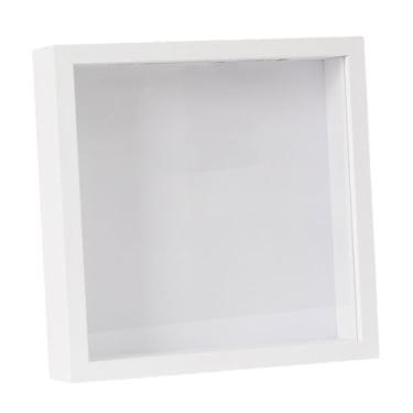 Imagem de MotiveTech Caixa de Exibição com Porta-Retrato e Abertura Superior para Fotos, Lembranças, Ingressos, Pins, Medalhas e Festas, 29x29cm