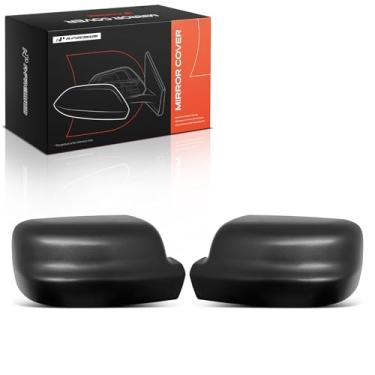 Imagem de A-Premium 2 peças de tampas de espelho retrovisor do lado do motorista e do passageiro compatíveis com Ram 1500 2019-2024, preto texturizado, sem furo de seta