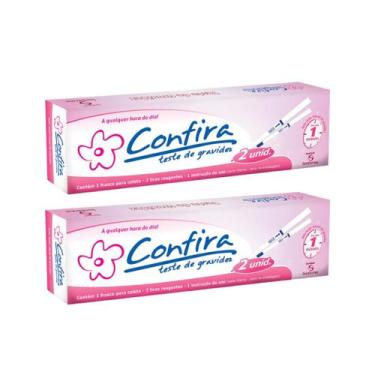 Imagem de Kit Teste Gravidez Confira Tira Resultado Rápido e Preciso em 1 Minuto