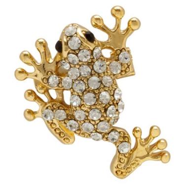 Imagem de Broche Strass Sapo BRG0052 - Akasaki, Dourado