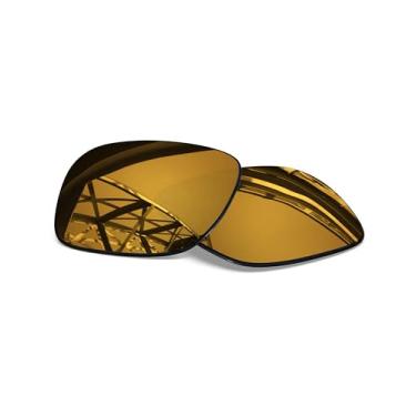 Imagem de SmartVLT Lentes de substituição polarizadas revestidas em bronze dourado para óculos de sol Oakley Sliver OO9262/prata dobrável/prata com ajuste asiático