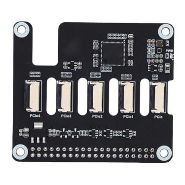 Imagem de Serounder Placa Adaptadora PCIe para 4 Canais PCIe FFC, Conector FFC para Adaptador de Slot X1 Padrão para Pi5, Suporta Empilhamento de Vários Chapéus PCI-e