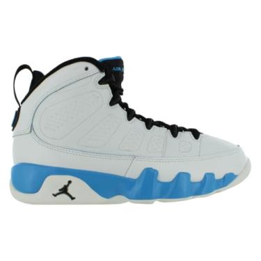 Imagem de Nike Tênis masculino Air Jordan 9 retrô, Summit Branco/Escuro Pó Azul/Preto, 18