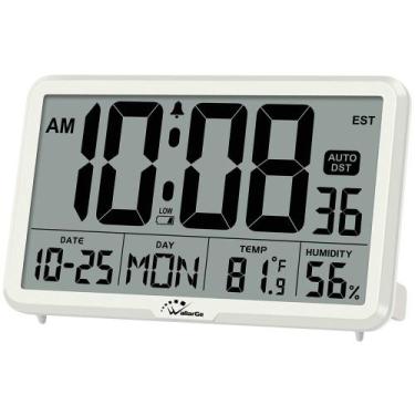 Imagem de Reloj de Pared Digital WallarGe CL6002 con Ajuste Automático y Tempera
