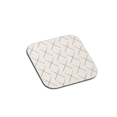 Imagem de Porta Copos Com Ilustração Personalizada Fundo de Papel de Parede Padrão de Lança - Tamanho 9x9 cm