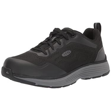Imagem de KEEN Utility Sparta 2 Tênis de trabalho industrial masculino com bico macio e altura baixa, Aço cinza/preto, 7 Wide