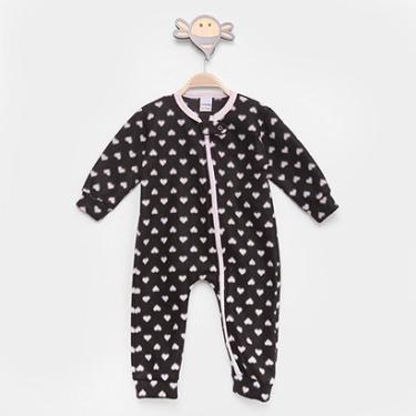 Imagem de Macacão Longo Bebê Candy Kids Soft Fleece Estampado Feminino-Masculino