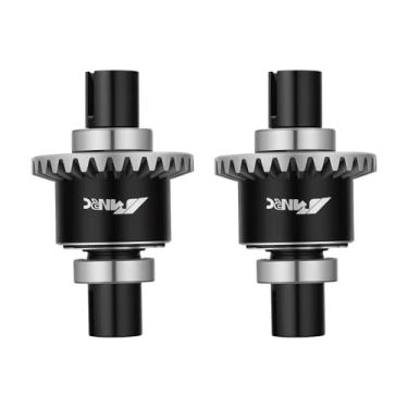 Imagem de NMNRC Alum 2Pcs Front Rear Differential Diff Gear Kit Compatible with Arrma 1/18 Granite Grom 1/14 Typhon Grom 1/16 Mojave Grom Series Upgrades Part Black