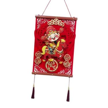 Imagem de IEUDNS Decoração de Ano Chinês para pendurar na entrada, placa decorativa para o Festival da Primavera Vietnamita, Style a