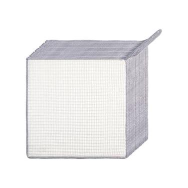 Imagem de Pacote com 5 panos de limpeza de cozinha espessos multiuso poeira e sujeira toalha de limpeza cinza LCC820-002