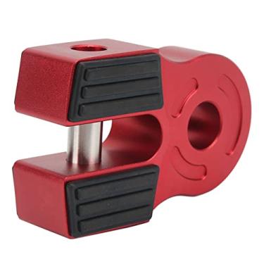 Imagem de Acouto Suporte de Manilha de Guincho Universal Com Capacidade de 30.000 Libras - Pino de Ferro e Proteção de Borracha, ATV, UTV, SUV e Picapes Ideais, Manilhas e Anéis Macios Perfeitos (Vermelho)