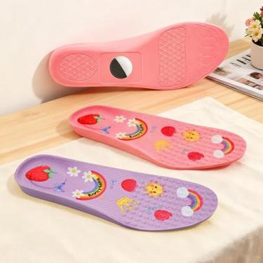 Imagem de Palmilha de sapato para airtag, inserção de sapato para crianças e adultos, palmilhas para suporte oculto para AirTag, design de acabamento para ajuste, suporte de calçado confortável, 2 pares rosa e