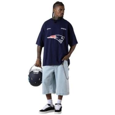 Imagem de Camiseta Huge Approve x NFL II Patriots Oversize-Masculino
