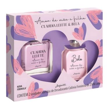 Imagem de Estojo desodorante colônia feminina Amor de Mãe e Filha Claudia Leitte & Bella 2x25ml em spray Jequiti