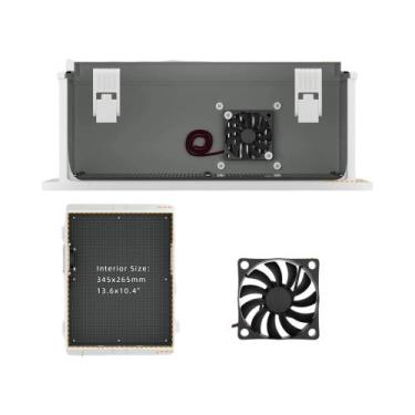 Imagem de Caixa Elétrica Externa Branca À Prova d'Água Nema Com Ventilação E Tel