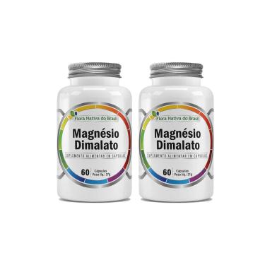 Imagem de Kit 2 Magnésio Dimalato 2x60 cápsulas Flora Nativa-Unissex