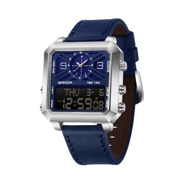Imagem de Relógio Esportivo Masculino À Prova D'Água Com Duplo Display LED Analó