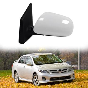 Imagem de Espelho lateral do motorista adequado para Toyota Corolla 2009 2010 2011 2012 2013 Conjunto de espelho retrovisor lateral para Toyota Corolla acessórios dobráveis elétricos