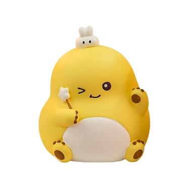 Imagem de Requintado cofrinho criativo de plástico macio fofo cofre de dinheiro ornamento de mesa pode abrir para casa fácil de armazenar