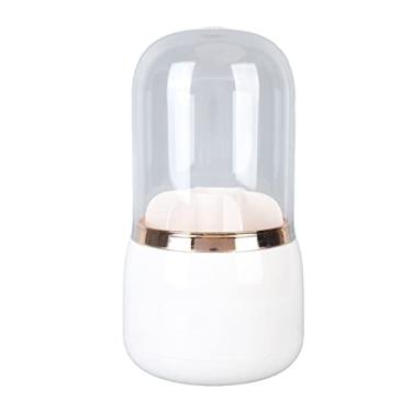 Imagem de Yinhing Girar Maquiagem Pincéis Suporte 6pcs 304 Bolas de Aço Embutidas para Rotação Suave Capa contra Poeira de Alto Brilho Design Grande Espaço de Armazenamento Com Tampa