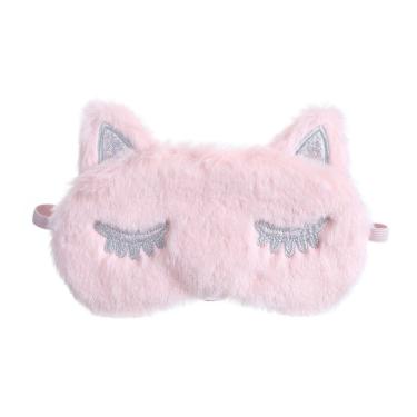 Imagem de Máscara de dormir Unicorn Cartoon Plush Girl`s Eyeshade