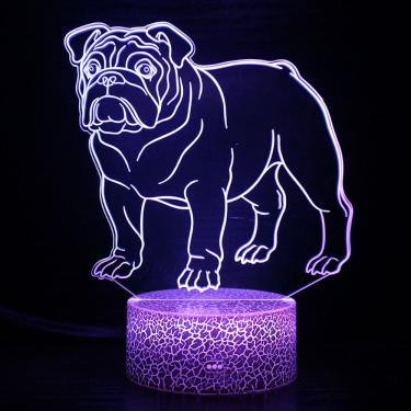 Imagem de Luz noturna LED 3D que muda a cor do cão do Snoopy para crianças