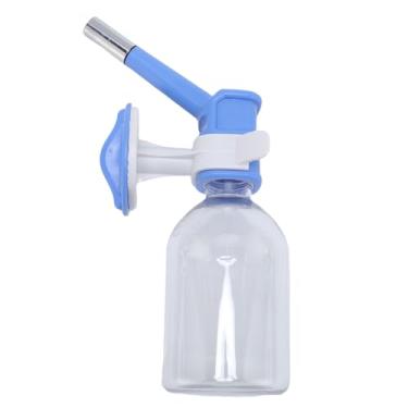 Imagem de Garrafa de água para cachorro, grande capacidade, design de contas rolantes, material abs resistente, dispensador automático de água para cachorrinho, gato, coelho, gaiola (Azul)