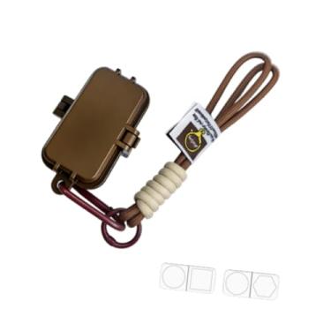 Imagem de simhoa Caixa para giz de bilhar, porta-giz para sinuca, acessórios para bilhar e snooker para uso externo, Marrom