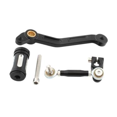 Imagem de oshhni Alavanca de pedal de freio, embreagem e câmbio para motocicleta, alavanca de câmbio em liga de alumínio para acessórios de motocicleta VMX1200, Preto