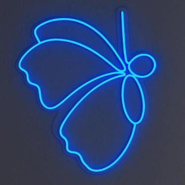 Imagem de Painel LED Neon Borboleta Decoração Criativa para Quarto e Festa 50x40