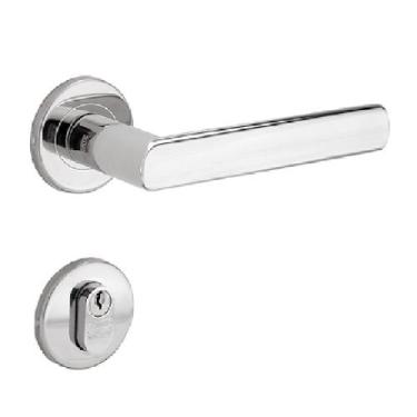 Imagem de Fechadura 892 Externa St2 Inox Polido 55mm La Fonte Cilindro Zamack - 