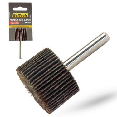 Imagem de Roda de Lixa 40mm x 20mm Com Haste 1/4 Grão 50 Beltools