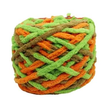 Imagem de Fio De Poliéster Macio E Grosso (2 Peças) Para Tricô Manual, Crochê, C