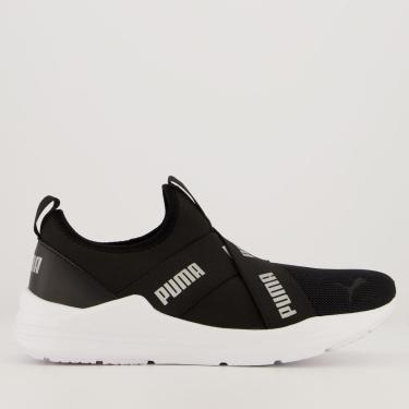 Imagem de Tênis Puma Wired Run Slip-On Wns BDP Feminino Preto e Branco-Feminino
