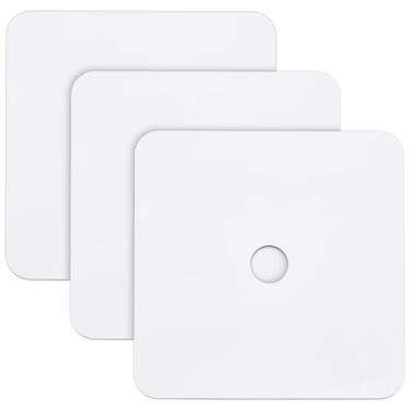 Imagem de PLIGREAT 3 peças de papel de artesanato branco para graduação, boné de formatura em branco para sublimação, 25 × 24 cm, cartolina com orifício para artesanato faça você mesmo para scrapbook