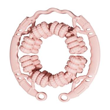 Imagem de Qraatosi Massageador de Pernas Circular, Rolo de Massagem Manual com 48 Rodas, Equipamento Versátil para Massagem de Pernas E Mãos, Rosa