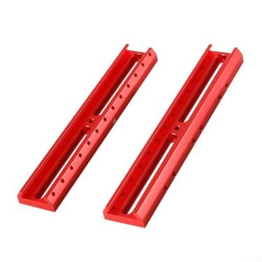 Imagem de Placa de montagem de barra de trilho, telescópio astronômico, base localizadora de placa de cauda de andorinha com ranhuras de extensão ajustáveis e trilho guia padrão de 60 graus, para buscador ou