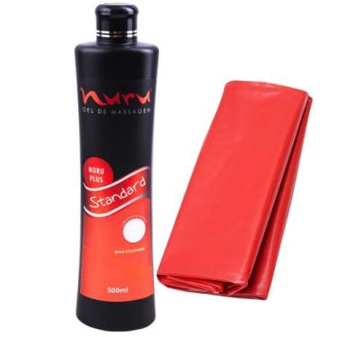 Imagem de Gel de Massagem Nuru Standard Lubrificante e Lençol 500ml