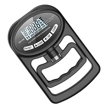 Imagem de Lljsszr Medidor de Força de Preensão Manual Eletrônico Portátil com LED Estável, Ferramenta Digital para Medição Da Força de Preensão Manual em Equipamentos D, PRETO