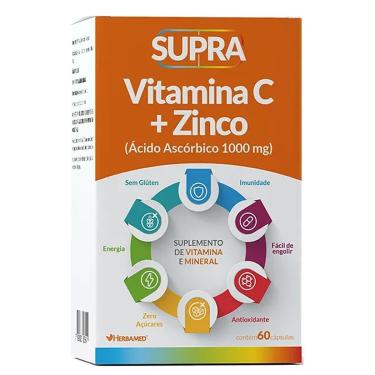 Imagem de Supra Vitamina C + Zinco   60 Cápsulas   Herbamed-Unissex