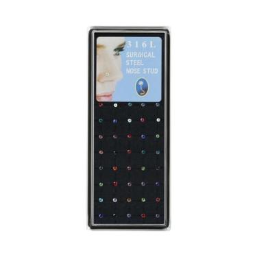 Imagem de Piercings De Nariz Invisíveis Hipoalergênicos Coloridos Para Pele Sens
