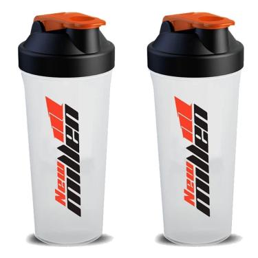 Imagem de Kit 2X Coqueteleira - 600ml Branca/Laranja - New Millen-Unissex