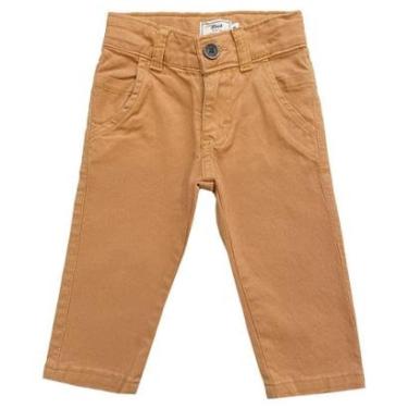 Imagem de Calça Infantil Look Jeans Sarja Collor - CARAMELO - GG-Masculino