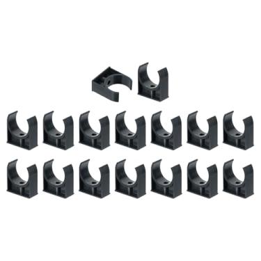 Imagem de Boxonly 16 peças de grampos de tubo de água de PVC clipes de tubulação em forma de U para mangueira de irrigação suporte para tubo de irrigação de 50 mm OD para bandejas de TV, tubos, mangueira